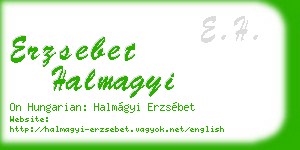 erzsebet halmagyi business card