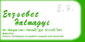 erzsebet halmagyi business card